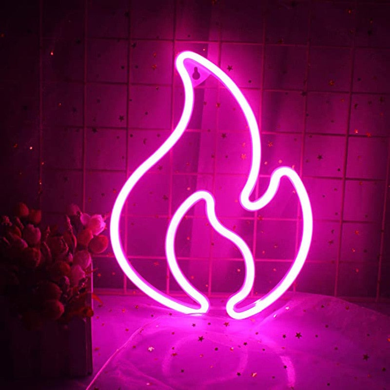 Fire Flame LED Sign